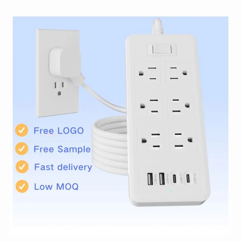 Dải nguồn cắm 10 trong 1 của Mỹ