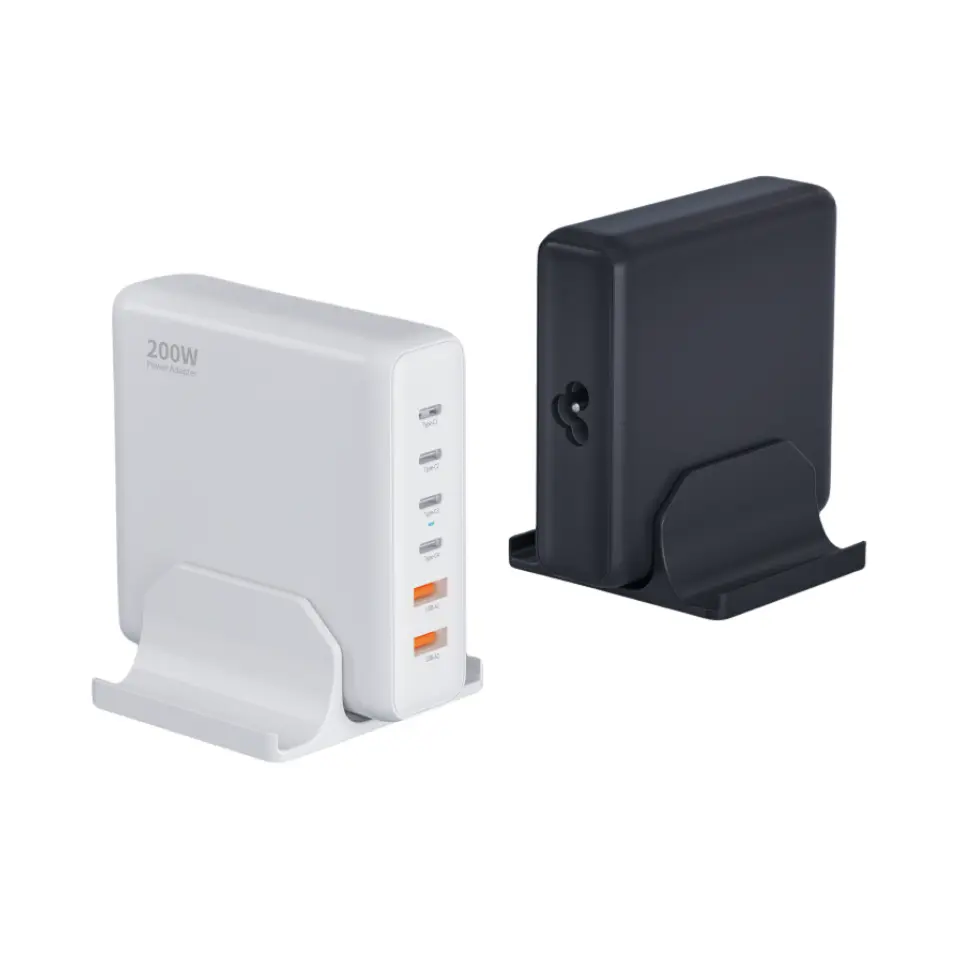 Bộ sạc PD để bàn 200W có 6 cổng Type C