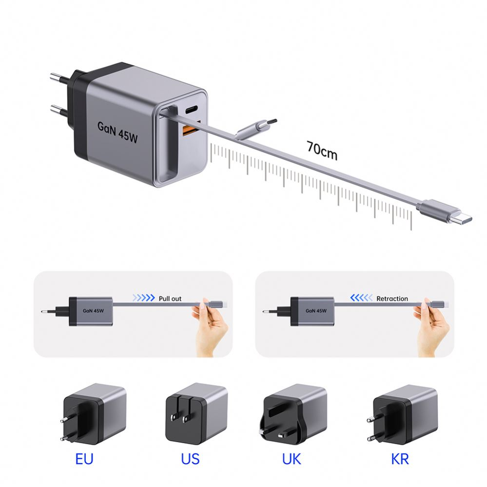 Yêu thích mới để sạc nhanh: sạc nhanh có thể thu vào