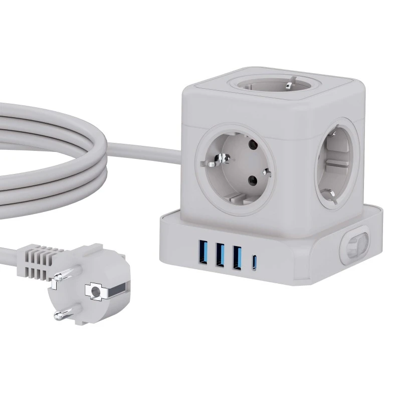 Ổ cắm bảo vệ tháp sạc nhanh 5 ổ cắm