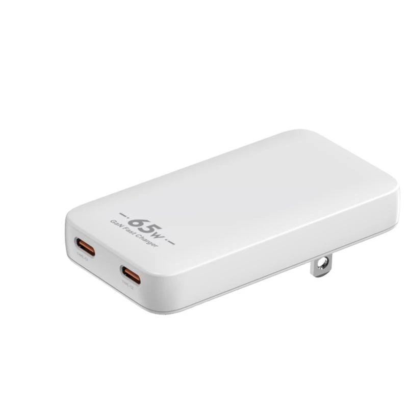 Bộ sạc cổng kép 65W GaN Bộ chuyển đổi du lịch siêu mỏng Type-C