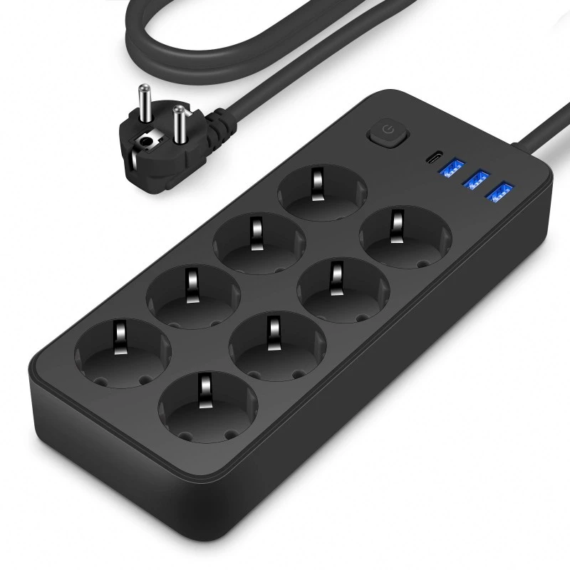 8 ổ cắm EU Plug Power Strip
