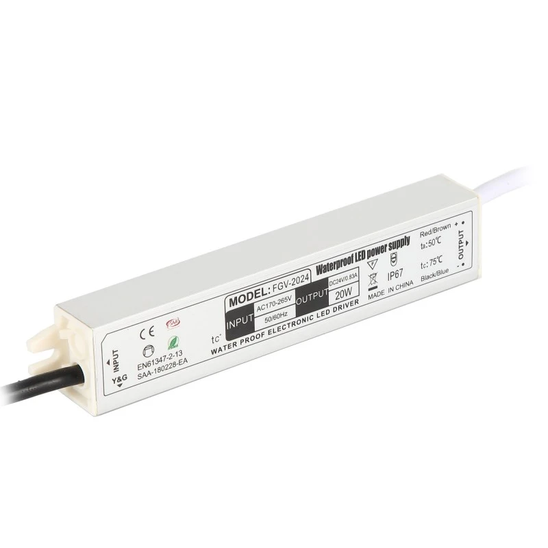 Bộ nguồn chuyển mạch nhôm điều khiển LED chống nước IP67